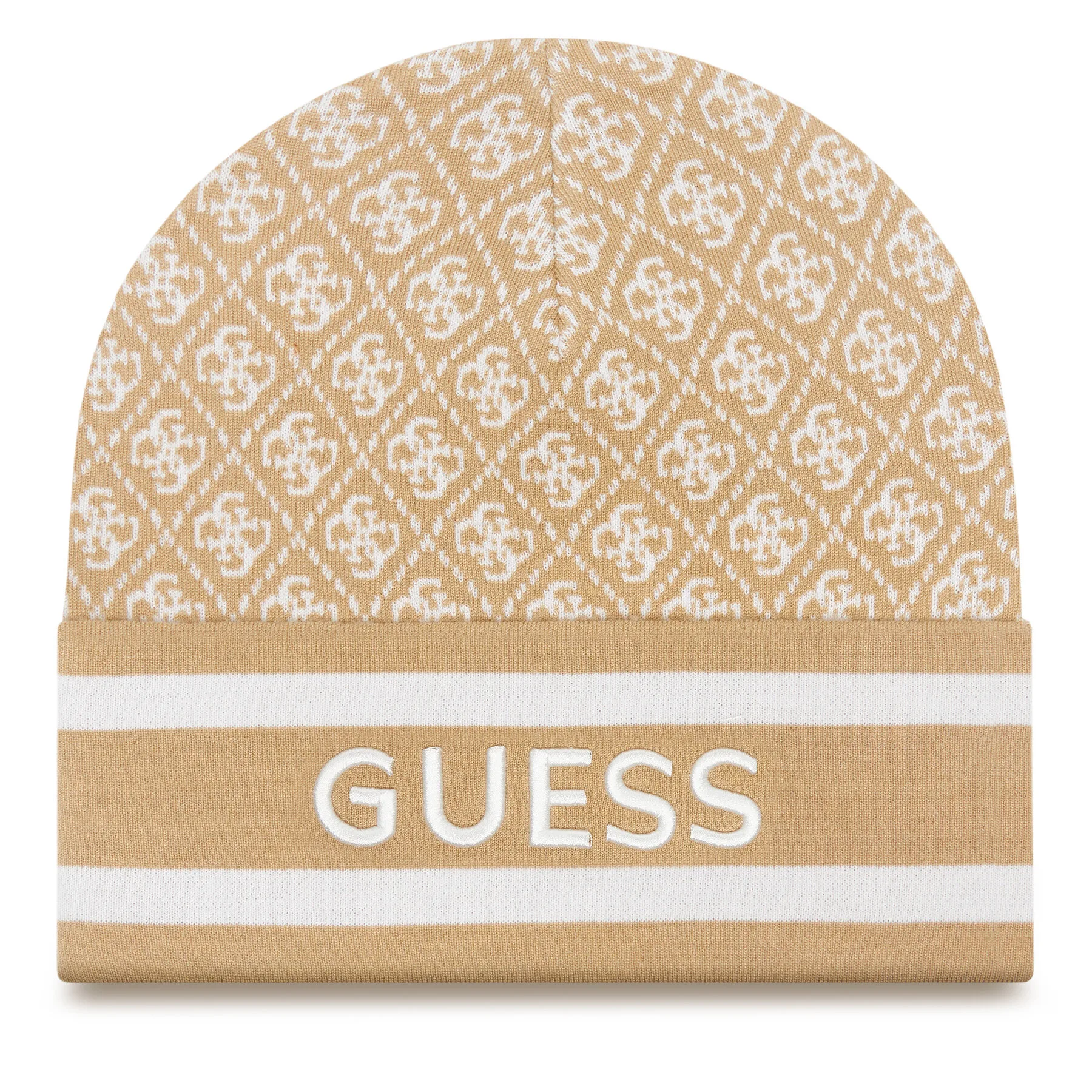 Шапка Guess W4BZ21 Z3JD2 Бежов – Зимни шапки