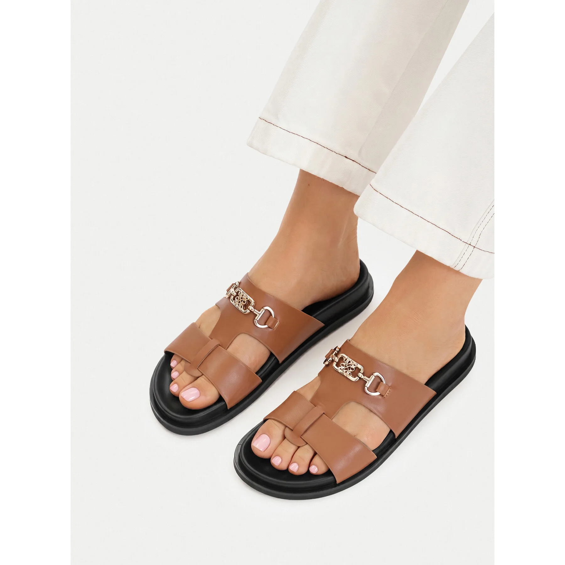 Чехли Nine West CEO-JDNW-05 Кафяв – Дамски чехли