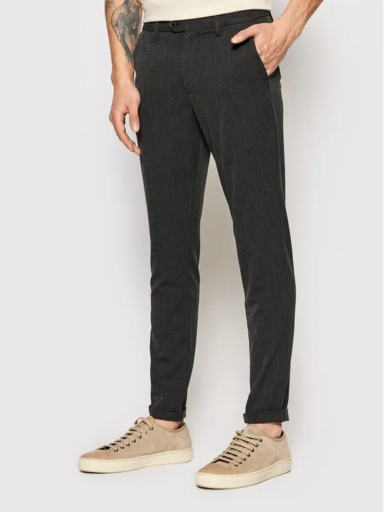 Jack & Jones Чино панталони Marco 12193553 Сив Slim Fit – Мъжки чино панталони