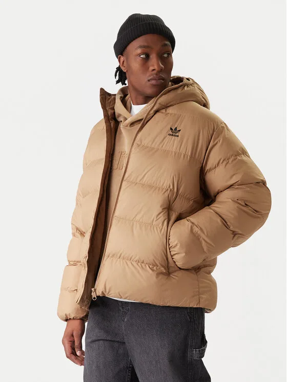 adidas Пухено яке Tonal JX4121 Бежов Regular Fit – Мъжки пухени якета
