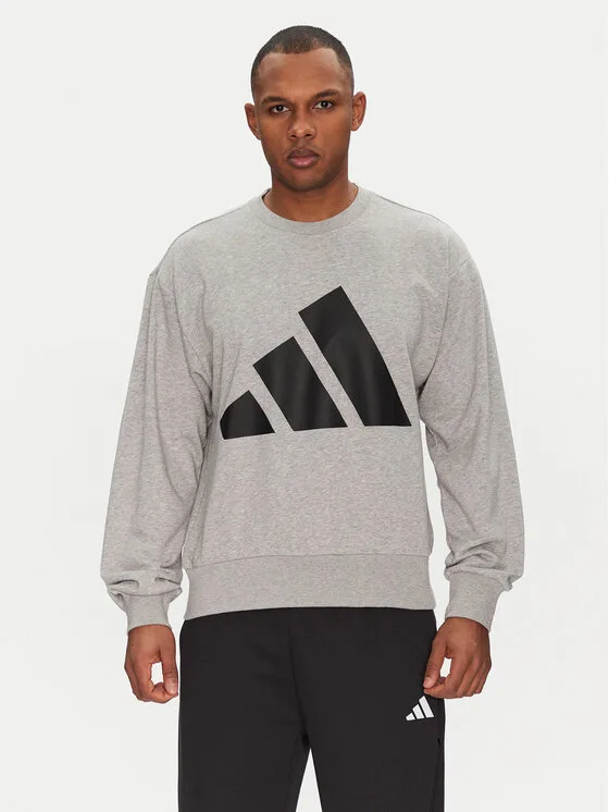 adidas Суитшърт Essentials Big Logo JE8952 Сив Regular Fit – Мъжки суитшърти без цип