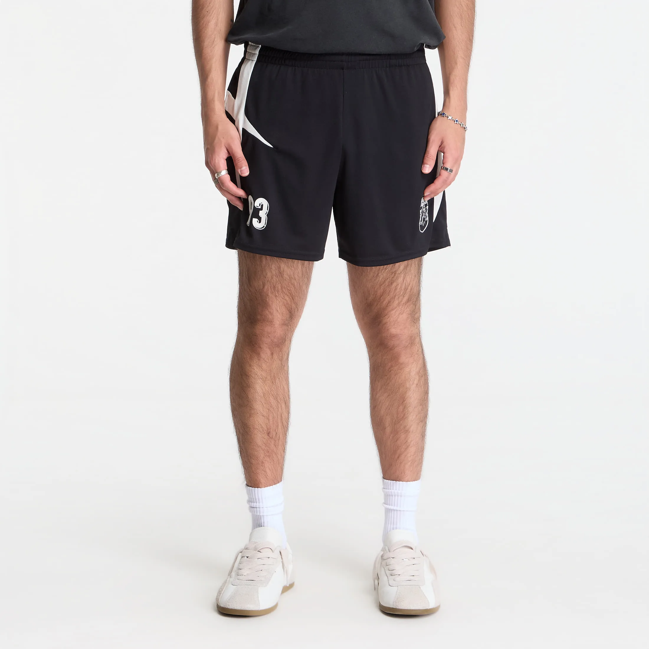Къси панталони REPRESENT Star Football Panelled Shorts Jet Black XXL – Мъжки къси панталони