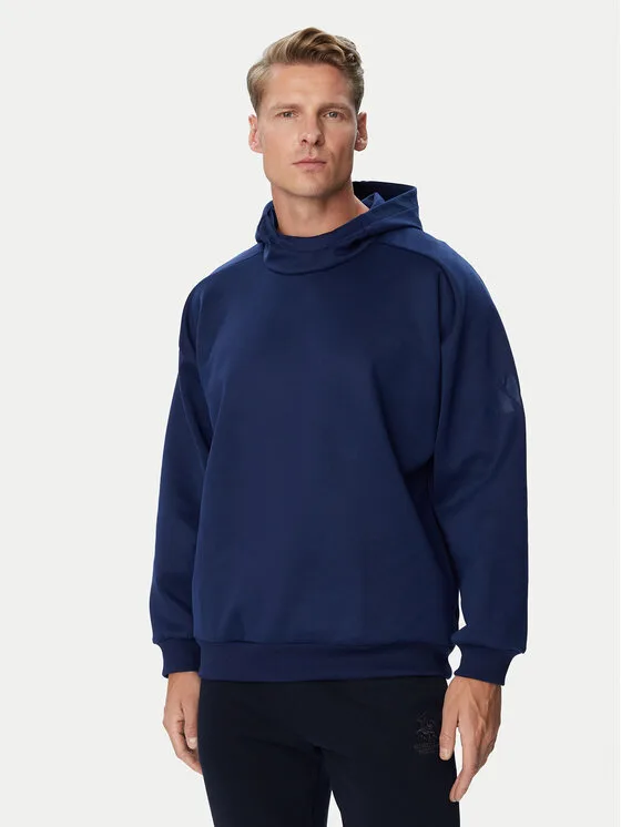 Мъжки суитшърт adidas Soft Lux Winter Knit син – Мъжки суитшърти без цип