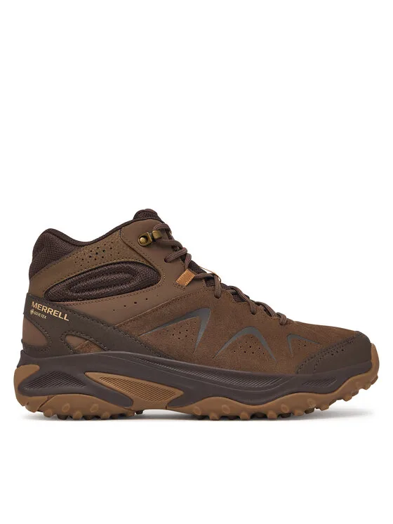 Мъжки високи туристически обувки Merrell Yokota 3 Mid Gtx кафяви – Мъжки високи трекинг обувки