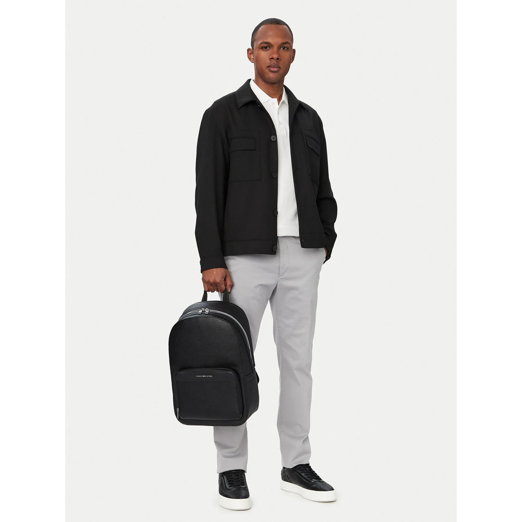 Спортна раница Tommy Hilfiger Th Central Dome черна – Черен – Спортни раници