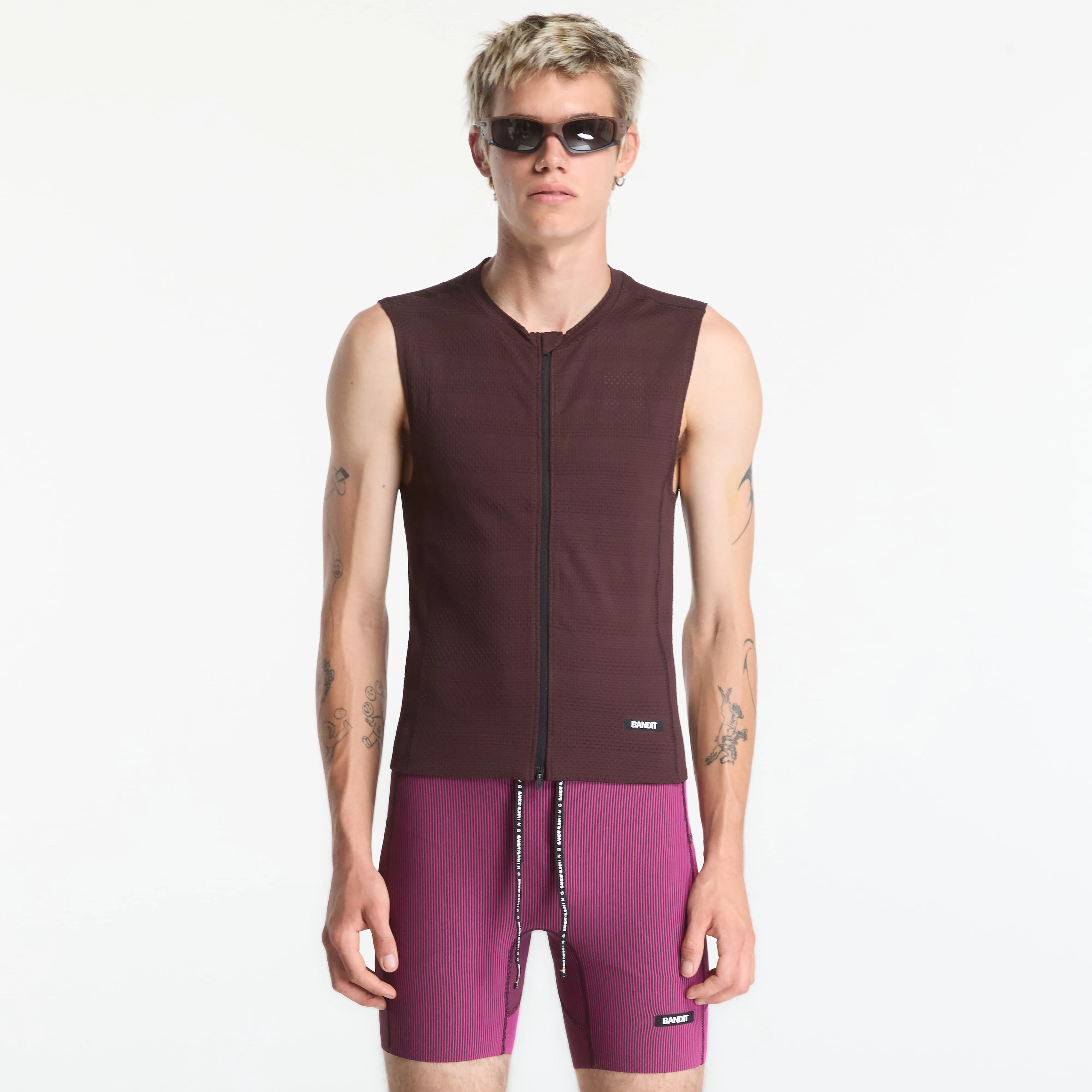 Елек BANDIT Men's AirKnit™ Distance Sleeveless Zip Espresso L – Мъжки елеци