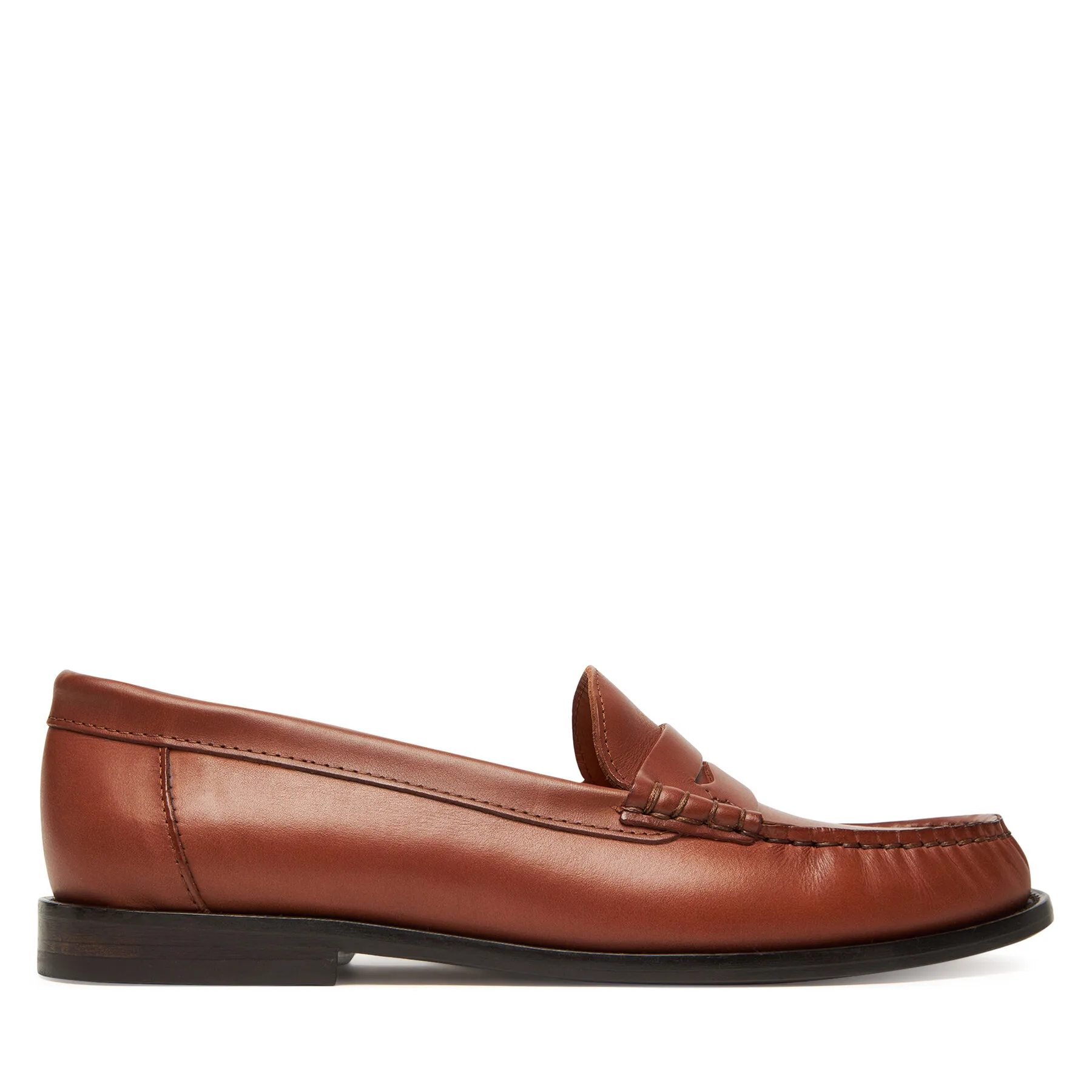 Мокасини Polo Ralph Lauren Calfskin Penny Loafer 818961942001 Кафяв – Дамски мокасини